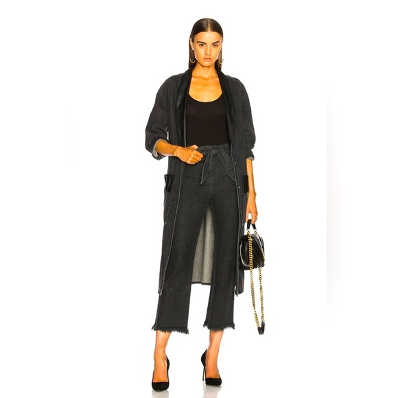 Nanushka Black Cropped Jeans - Picture 1 of 12